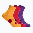 Kojinės HOKA Quarter Run Sock 3-Pack egg yolk/cerise/virtual violet