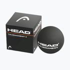 Squasho kamuolys HEAD Tournament Squash Ball juodas