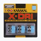 Skvošo raketės rankenos juosta Karakal X-Dri Grip 3 vnt. blue