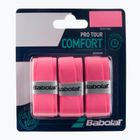 Babolat Pro Tour teniso raketės apvyniojimai 3 vnt. rožinės spalvos 653037