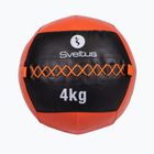 Medicininis kamuolys Sveltus Wall Ball 4 kg black/red