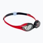 Vaikiški plaukimo akiniai arena Spider red/smoke/black