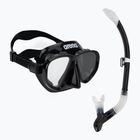Paviršinio nardymo rinkinys arena Premium Snorkeling Set black/clear/black