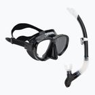 Vaikiškas paviršinio nardymo rinkinys arena Premium Snorkeling Set Jr black/clear/black