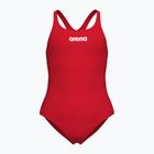 Arena Team Swim Pro Solid raudonos/baltos spalvos vientisas vaikiškas maudymosi kostiumėlis
