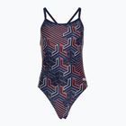 Moteriškas vientisas maudymosi kostiumėlis arena Kikko Pro Swimsuit Challenge Back navy/team redwhiteblue