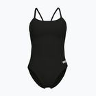 Vientisas moteriškas plaukimo kostiumas arena Lace Back Solid black/white