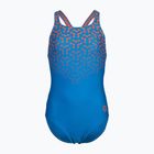 Vaikiškas vientisas maudymosi kostiumėlis arena Kikko V Swim Pro Back blue china/calypso coral
