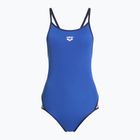Moteriškas vientisas plaukimo kostiumas arena Icons Super Fly Back Solid royal / navy