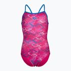 Vaikiškas vientisas maudymosi kostiumėlis arena Daly Light Drop Back freak rose/blue china