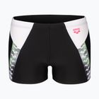 Vyriškos plaukimo trumpikės arena Stripe Swim Short black/white/multi