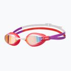 Plaukimo akiniai arena Air-Speed Mirror yellow copper/bright coral/plum