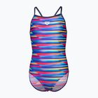 Vaikiškas vientisas maudymosi kostiumėlis arena Racing Stripe Lightdrop Back multi/navy/navy