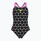 Vaikiškas vientisas maudymosi kostiumėlis arena Multiple Dot Swim Pro Back multi black/orchid