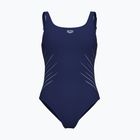 Moteriškas vientisas maudymosi kostiumėlis arena Isa Squared Back navy/ice