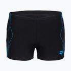 Vyriškos plaukimo trumpikės arena Graphic Swim Short black/turquoise