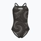 Vaikiškas vientisas maudymosi kostiumėlis arena Fireflow Lightdrop Back black/team black