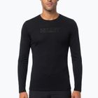 Vyriški žygio marškinėliai ilgomis rankovėmis Millet Ubic Wool LS Pullover black