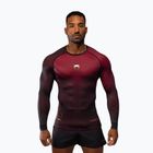 Treniruočių vyriški marškinėliai Venum Tactical XT Rashguards black/burgundy/gold