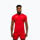Vyriški treniruočių marškinėliai Venum X WOW FC Rashguards fury red/gold