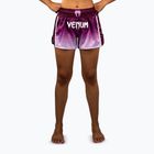 Moteriški treniruočių šortai Venum Iris Muay Thai plum/white