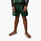 Vaikiški treniruočių šortai Venum Attack Kids Fightshorts forest green/off white
