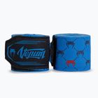 Bokso tvarsčiai Venum Monogram Hand Wraps Advanced 250 cm blue