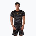 Vyriškas rashguardas Venum Matupa Short Sleeve black/grey/gold