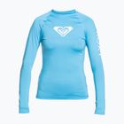 Moterų maudymosi marškinėliai ilgomis rankovėmis ROXY Whole Hearted azure blue