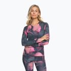 Moteriški termoaktyvūs marškinėliai ROXY Daybreak Top true black pansy pansy