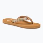 Moteriškos šlepetės per pirštą ROXY Porto Raffia II multi/olive