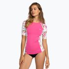 Moteriški plaukimo marškinėliai ROXY Lycra Printed white happy tropical swim