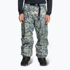 Vyriškos snieglenčių kelnės Quiksilver Snow Down Cargo woodland abstract sea spray