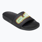 Quiksilver vyriškos Rivi Wordmark Slide II black rasta šlepetės