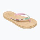 Moteriškos šlepetės per pirštą ROXY South Beach III green/pink