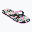 Vaikiškos šlepetės per pirštą ROXY Tahiti VII black/pink stencil