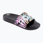 Moteriškos ROXY Slippy II šlepetės black multi camo