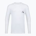 Vyriški plaukimo marškinėliai ilgomis rankovėmis Quiksilver DNA Bubble Logo white