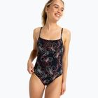 Moteriškas vientisas maudymosi kostiumėlis ROXY Active Basic Printed anthracite athletic hibiscus
