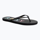 Moteriškos šlepetės per pirštą ROXY Sandy III black/rainbow