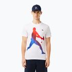 Lacoste Tennis X Novak Djokovic baltų marškinėlių ir kepurės rinkinys
