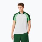 Vyriški teniso polo marškinėliai Lacoste Polo DH8963 white/liamone green