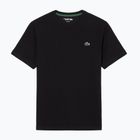 Vyriški teniso marškinėliai Lacoste TH0003 black/lambʼs lettuce