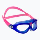 Aquasphere Seal Kid 2 2022 mėlyna/rožinė/skaidri vaikiška plaukimo kaukė