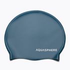 Aquasphere Plain Silicon tamsiai žalia/balta plaukimo kepurė