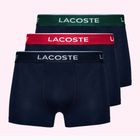 Trumpikės Lacoste 5H3401 3 pary navy blue/green/red/navy
