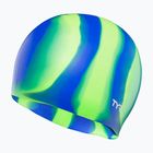Plaukimo kepuraitė TYR Multi-Color Silicone green/blue multi