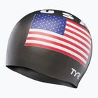 Plaukimo kepuraitė TYR USA Silicone black