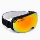 Alpina Granby Q-Lite juodi matiniai/raudoni slidinėjimo akiniai