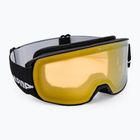 Alpina Nakiska Q-Lite juodi matiniai/auksiniai slidinėjimo akiniai
